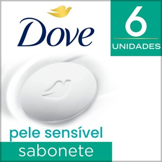 Sabonete em Barra Dove Pele Sensível 90 g 6 unidades em Oferta na Shopee