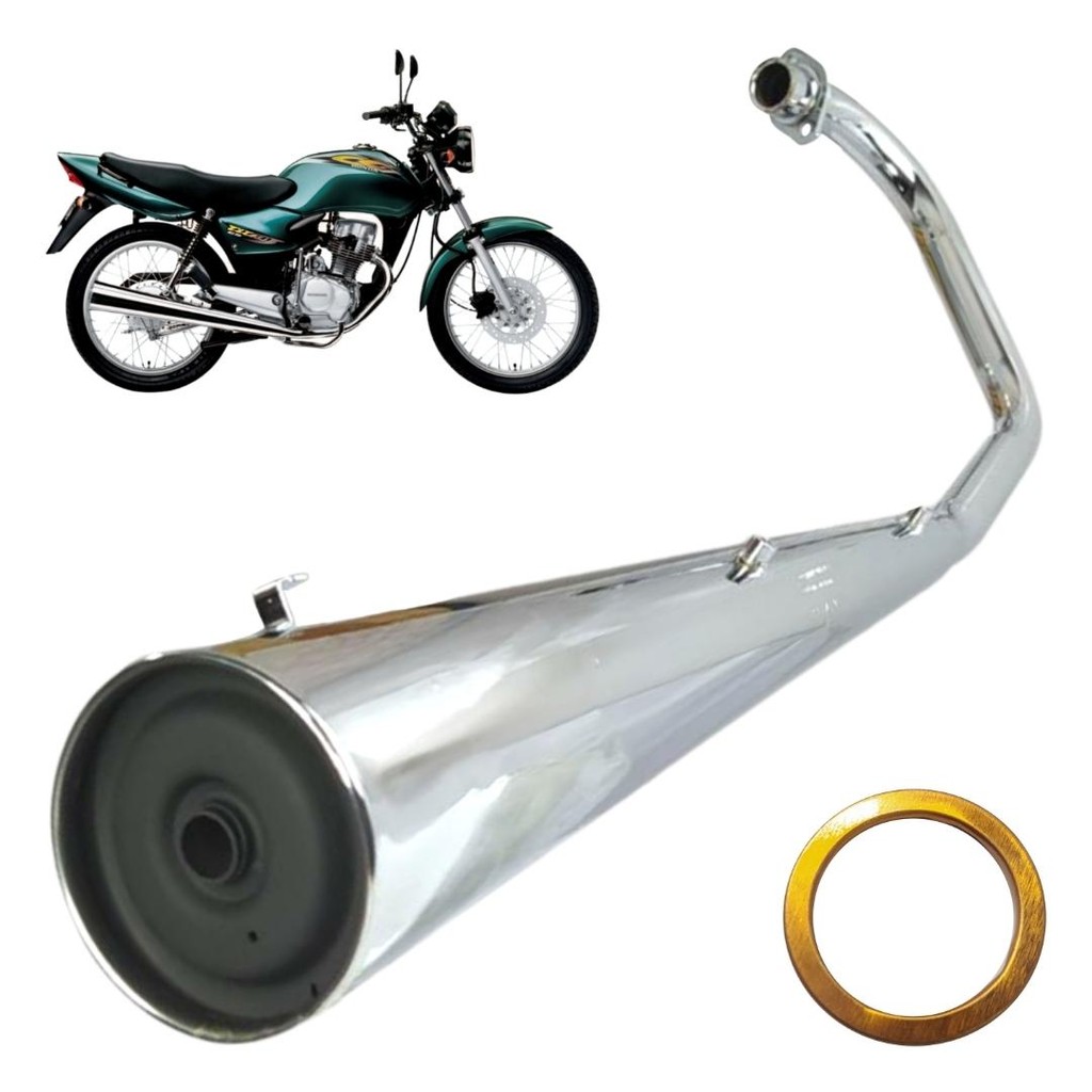 Escapamento Modelo Original Fan 125 Ks 2005 A 2008 Fortuna