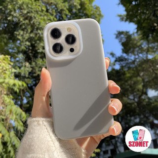 Simples Cor Sólida Líquido Silicone Geléia Macio À Prova De Choque Caso De Telefone Para iPhone 16 15 14 13 12 11 Pro Ma em Oferta na Shopee