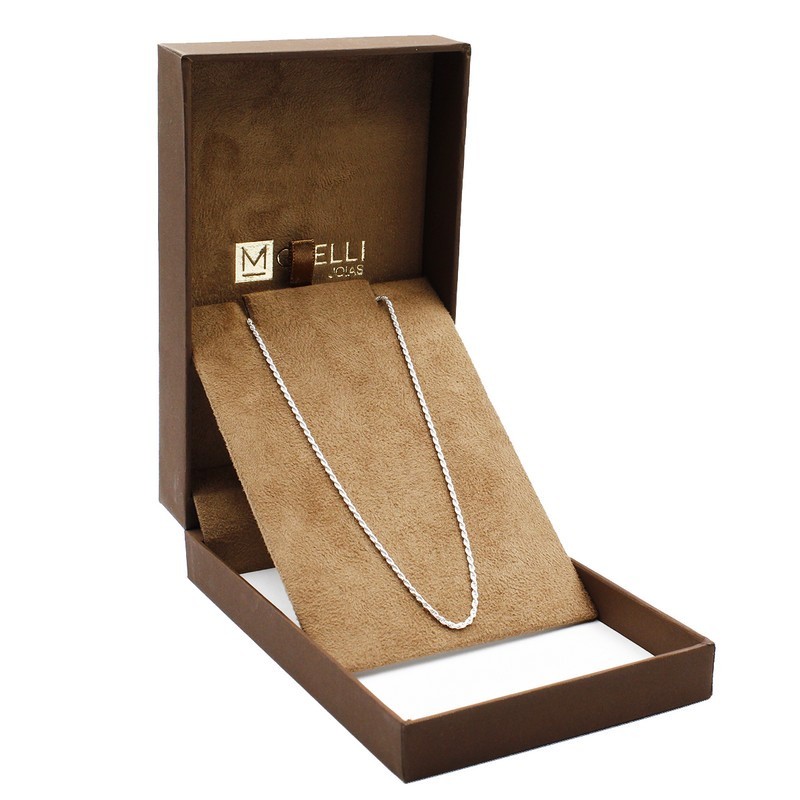 Corrente de prata 925 Feminina malha Baiano 45cm sem pingente em Oferta na Shopee