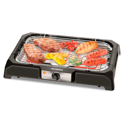 Churrasqueira Elétrica Mondial Preto 1800W CH-05 em Oferta na Shopee
