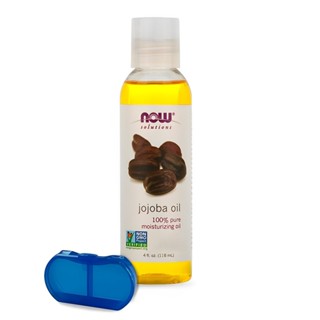 Óleo Jojoba 118ml Now Foods Hidratante + Porta Cápsulas em Oferta na Shopee