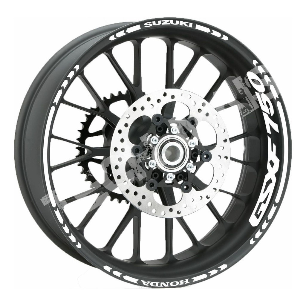 Kit Adesivos Refletivo De Rodas e Frisos para Moto Suzuki Gsx 750f GSXF750 GSXF 750 GSX F750