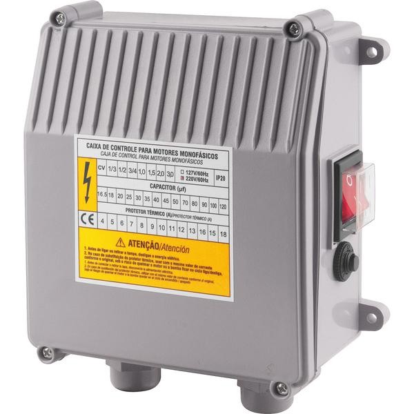 Caixa Comando para Bomba Caneta 3" 1,00Hp 220 Vonder
