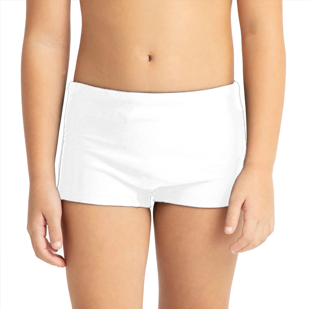 Sunga Boxer Infantil Praia Menino Uv50 Piscina Natação Branc em Oferta na Shopee