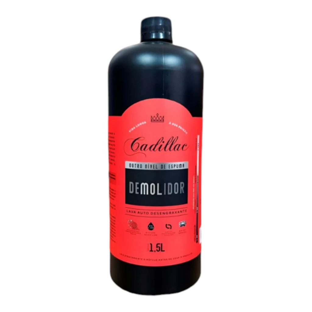 Demolidor 1,5l Cadillac Lava Auto Desengraxante Pré Lavagem