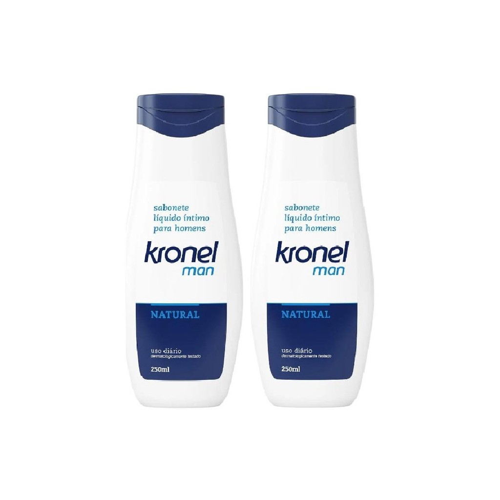 Kit Kronel Sabonete Íntimo Masculino C/ 2Un De 250ml Cada em Oferta na Shopee