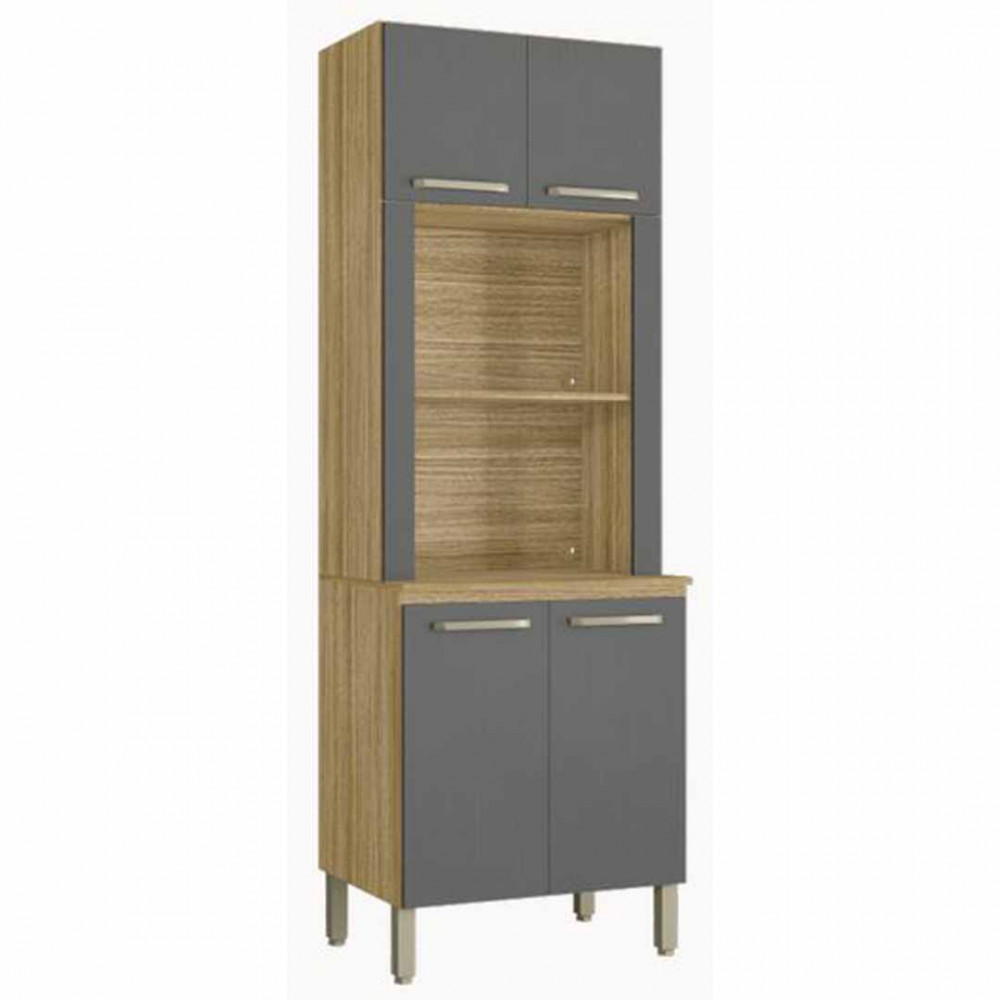 Paneleiro Kits Paraná Ametista Duplo 4 Portas Sem Gavetas em Oferta na Shopee