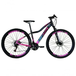 Bicicleta Aro 29 Absolute Hera Feminina Alumínio 21v Freio A Disco Garfo Suspensão Preto-rosa 15