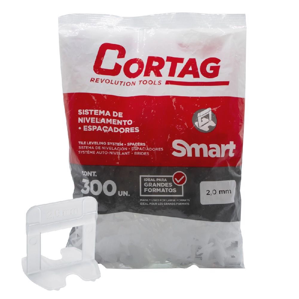 Espaçador Para Nivelador 2,0mm Com 300 Unidades (SMART 61981) - Cortag em Oferta na Shopee