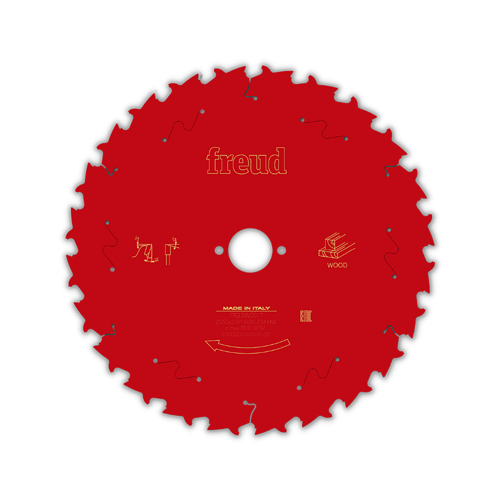 Disco de Serra 10" Freud para Madeira com 24 Dentes 250mm FR23W001T em Oferta na Shopee