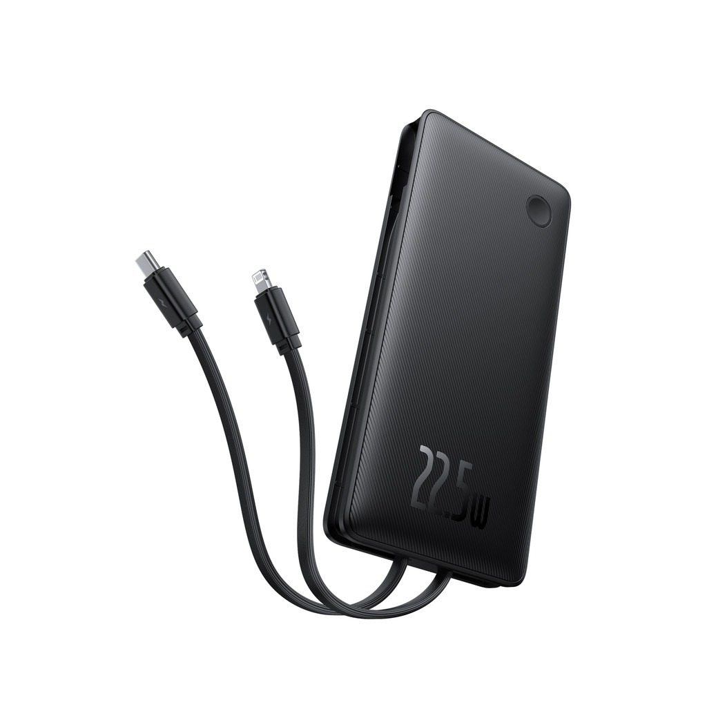 Baseus Power Bank Airpow Lite 10000mAh 22.5W Carregador Portátil Cabos Duplos Ap