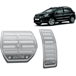 Pedaleira Peugeot 2008 Griffe 20/.. Automático Aço Inox - Não fura o pedal