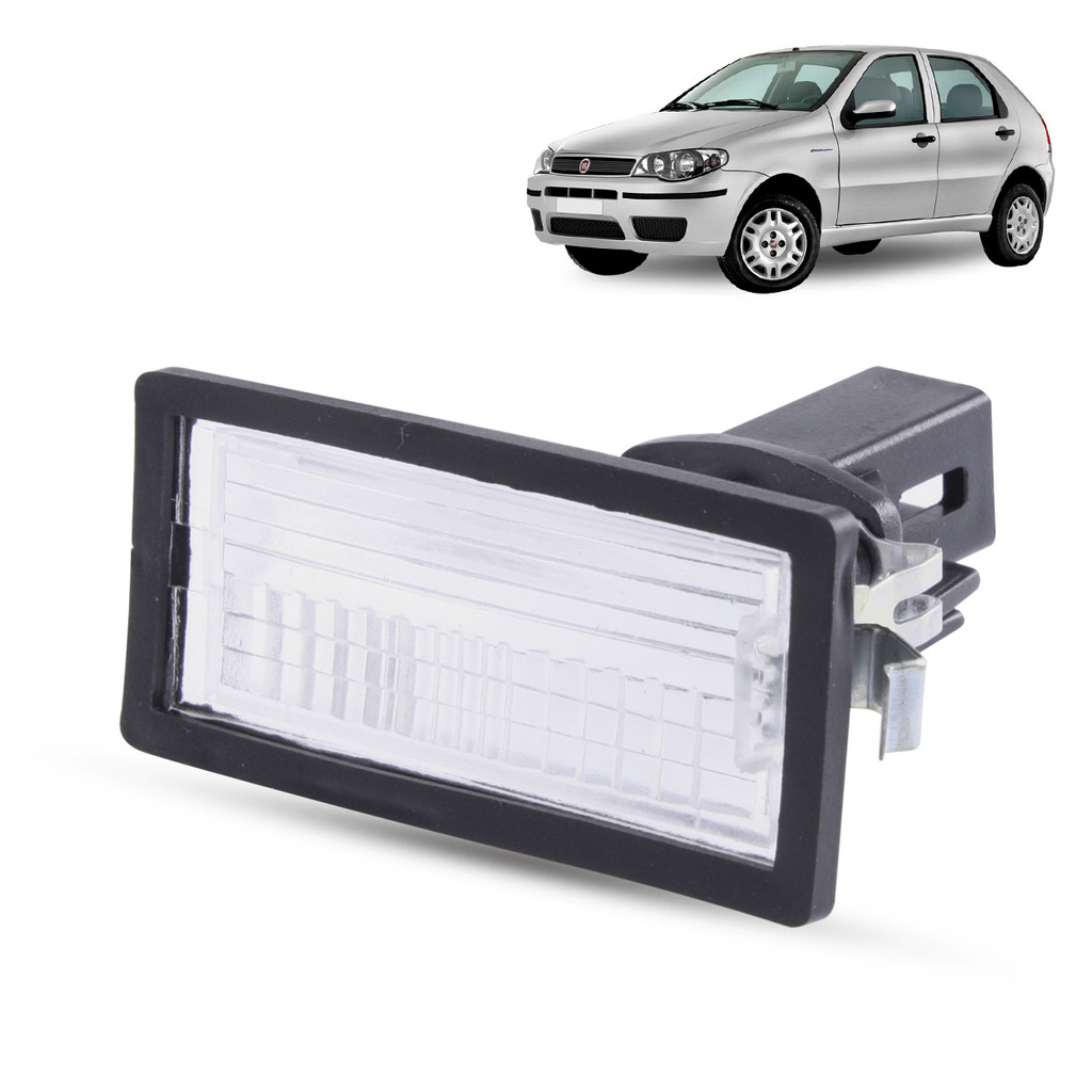 Lanterna Luz de Placa + Soquete Fiat Palio G3 2004 2005 2006 2007 2008 2009 2010 2011 2012 2013 2014 2015 2016