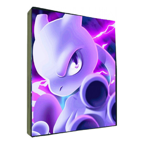 Mewtwo Álbum Pokémon Capa Dura Pasta Porta 900 Cartas Cards