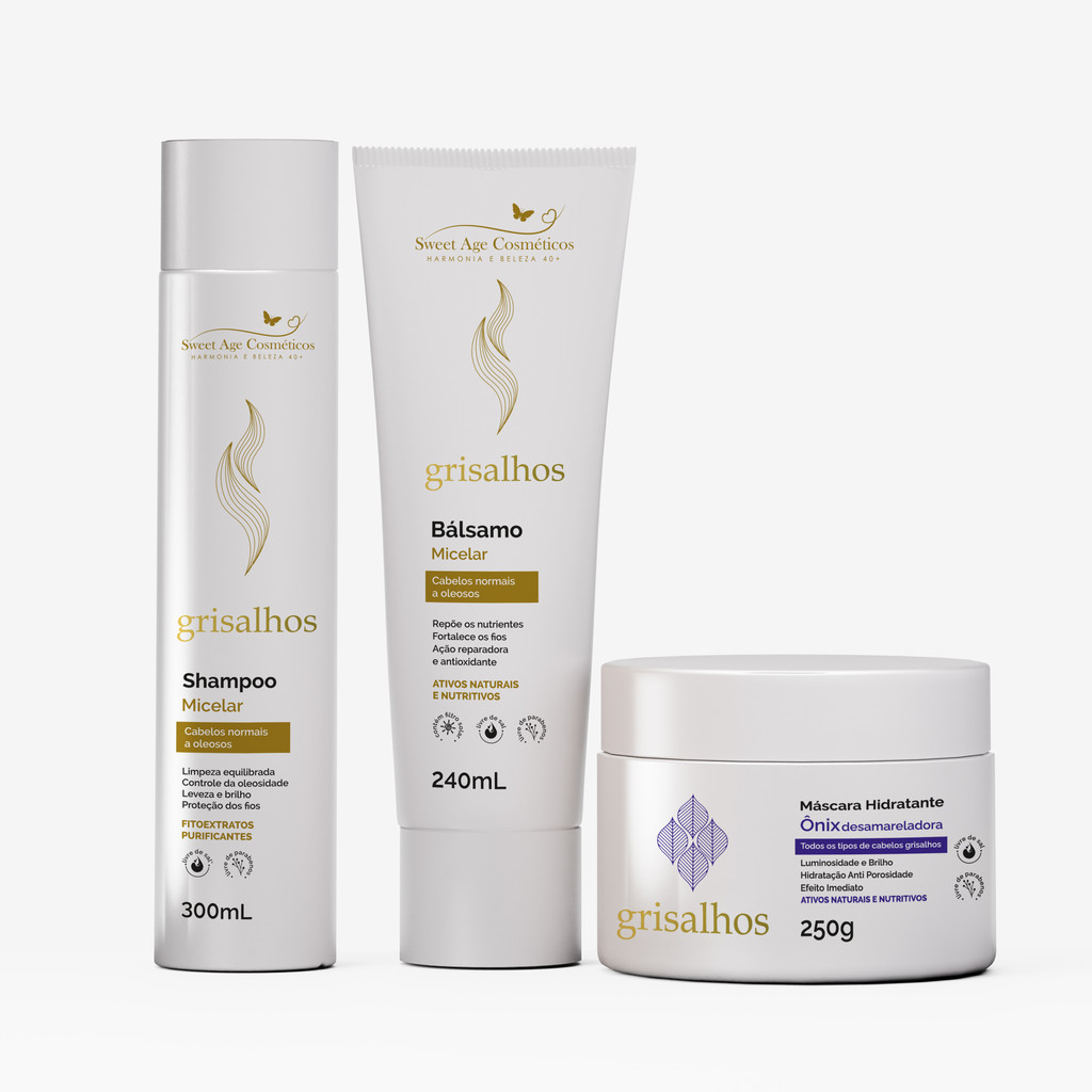 Kit  Micelar/Desamarelador Shampoo+Condicionador+Máscara ONIX