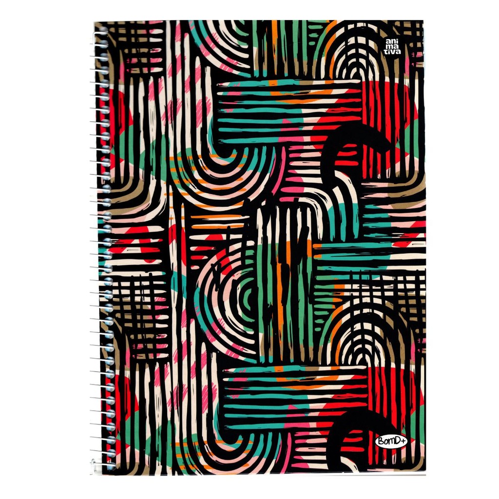 Caderno 10 Matérias Feminino 160 Folhas Estampas Trançado - SÃO DOMINGOS em Oferta na Shopee