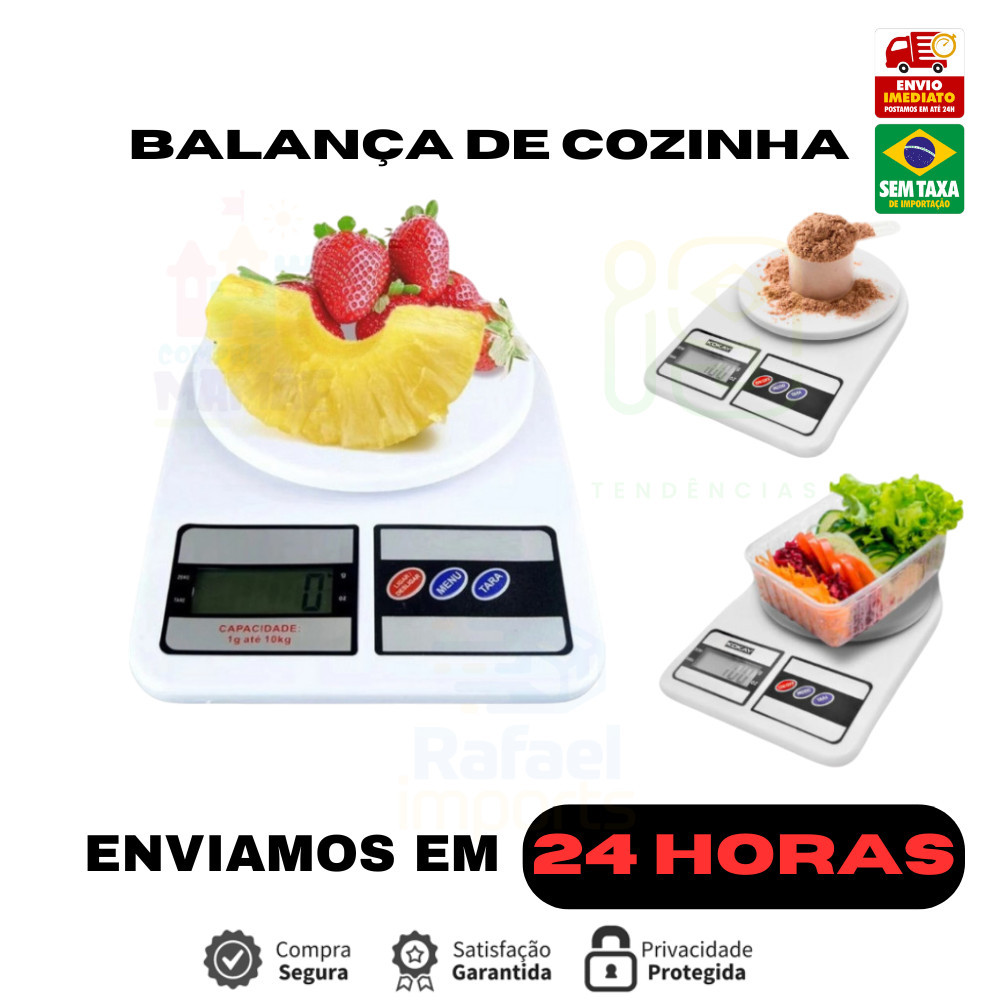 Balança Digital Cozinha De alimentos Alta Precisão 0g a 10kg ORIGINAL