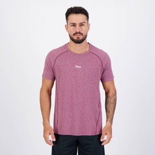 Camiseta Fila Essential Floating Vinho em Oferta na Shopee