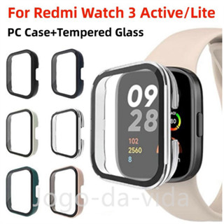 Case Capa Bumper Proteção Acrílico com Vidro Temperado para Xiaomi Redmi Watch 3 Active/Lite em Oferta na Shopee