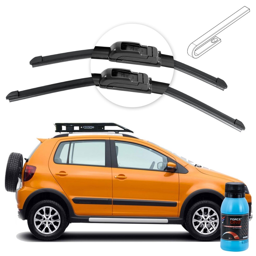Palheta Limpador de Parabrisa Volkswagen Crossfox ano 10 a 12 Universal
