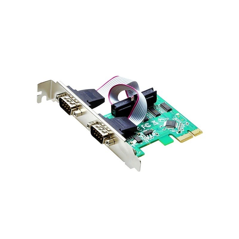 Placa Pci Express 1x 2 Porta Serial Db9 Rs232 Rs485 Rs422 em Oferta na Shopee