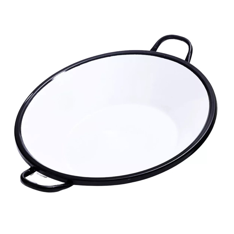 Tacho Esmaltado 16 6,5 Litros Branco Pasteleiro Suzanpeças