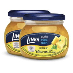 Kit 2 Geleias Linea Sabor Abacaxi com Hortelã de 230g