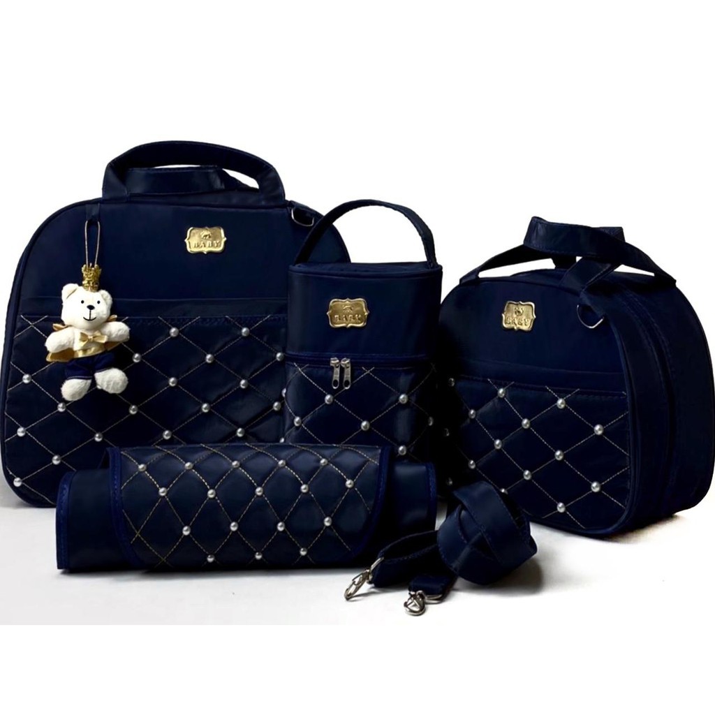 Kit de Bolsas Maternidade Bebê Tipo Mala Impermeável Térmicas
