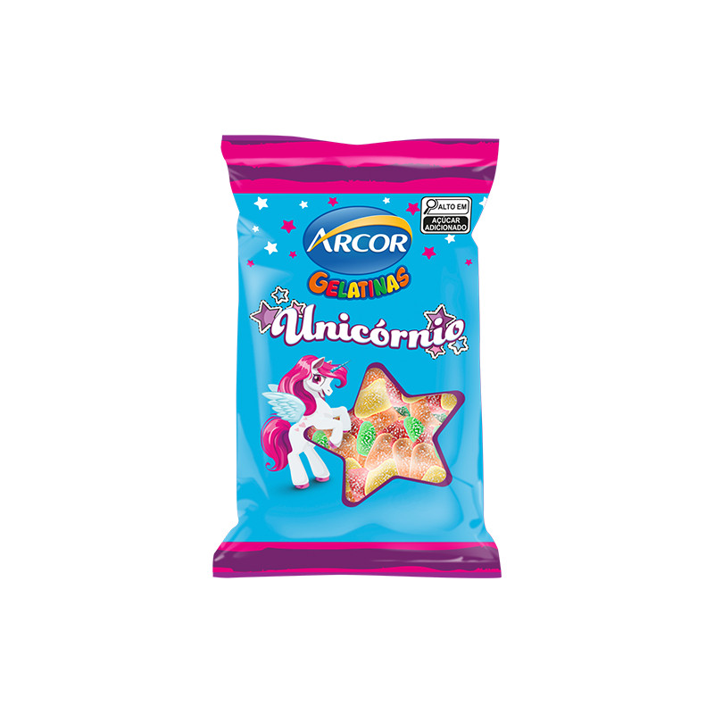 Bala Gelatina 7 Belo Unicórnio Tutti Frutti Arcor 70g - Food & Beverages