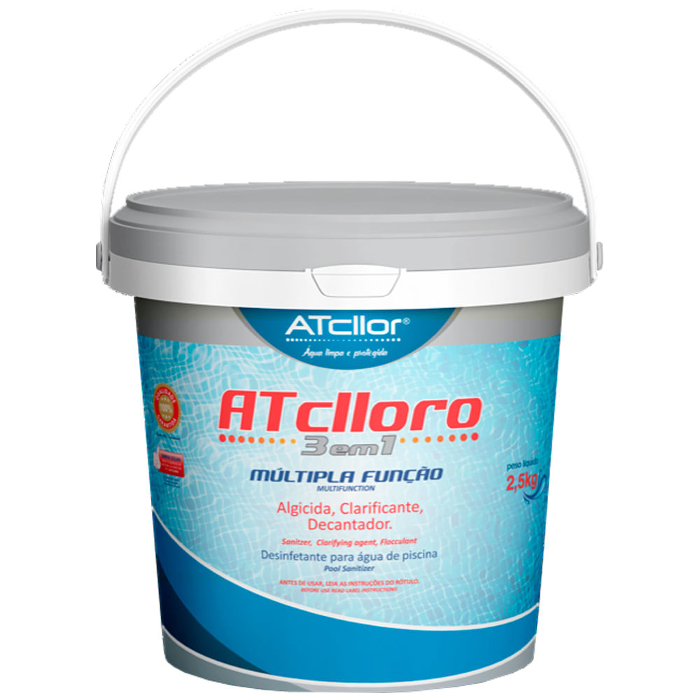 Cloro Atcllor 3 Em 1 Multifunção 2,5Kg - Home & Living