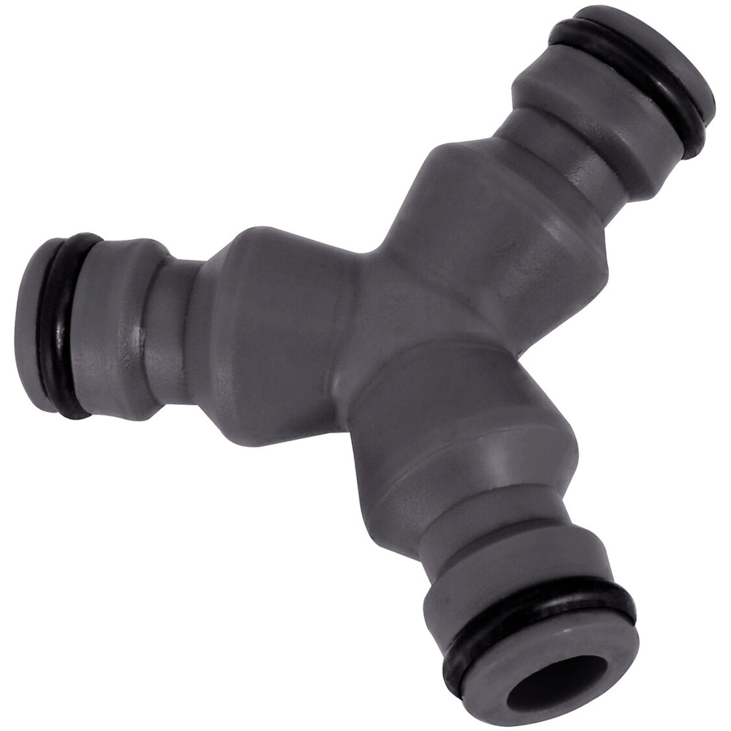 Derivação Y em Plástico Tramontina com Três Saídas para Engate Rápido de 1/2", 5/8" e 3/4" para Jardim Irrigação