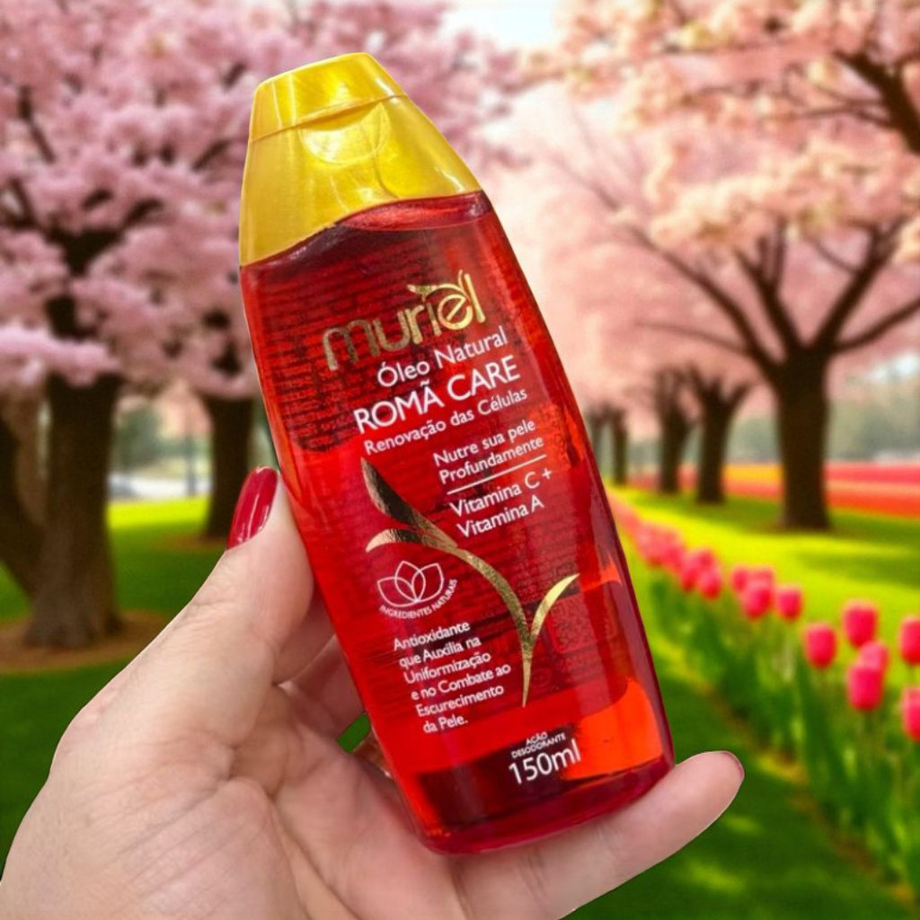Óleo Corporal Romã Care Muriel 150ml – Clareia, Hidrata e Ilumina com Vitamina C e A