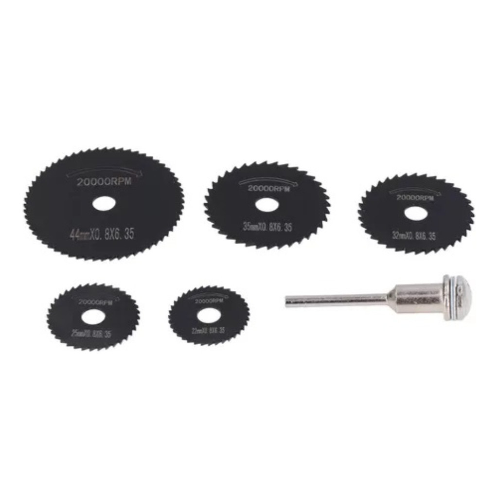 Mini Disco Serra Circular  - Conjunto 6 Pçs em Oferta na Shopee