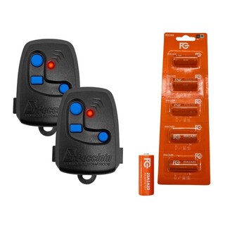 2 Controles Remoto 3C Preto com Pilha + 5 Pilhas Extras	