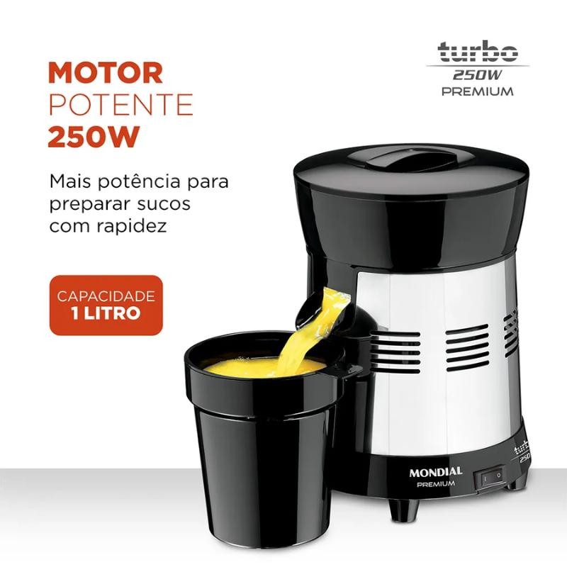 Espremedor De Frutas Industrial Mondial 1,25l Bivolt em Oferta na Shopee