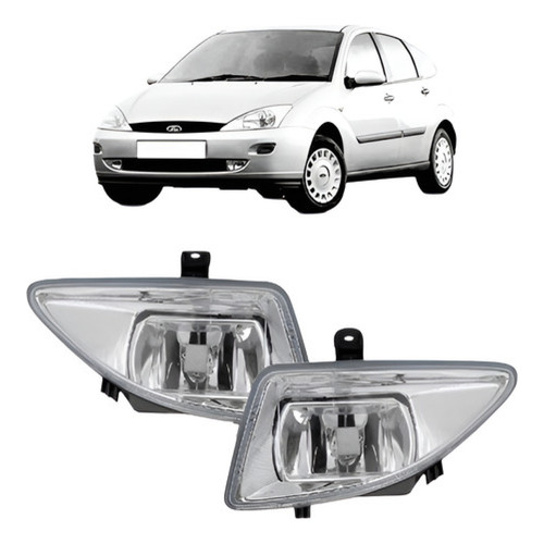 Par Farol Milha Auxiliar Focus Sedan Hatch 1998 A 2003