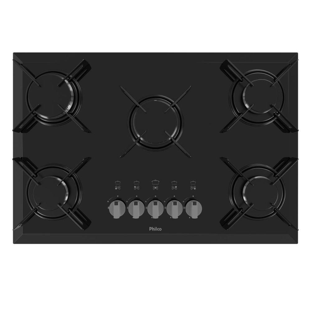 Cooktop 5 Bocas Philco Automático Chef5 Vidro Temperado Bivolt em Oferta na Shopee