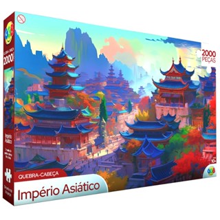 QUEBRA CABEÇA IMPÉRIO ASIÁTICO 2000 PEÇAS GGB BRINQUEDOS PUZZLE PAISAGEM PONTO TURÍSTICO CHINA JAPÃO em Oferta na Shopee