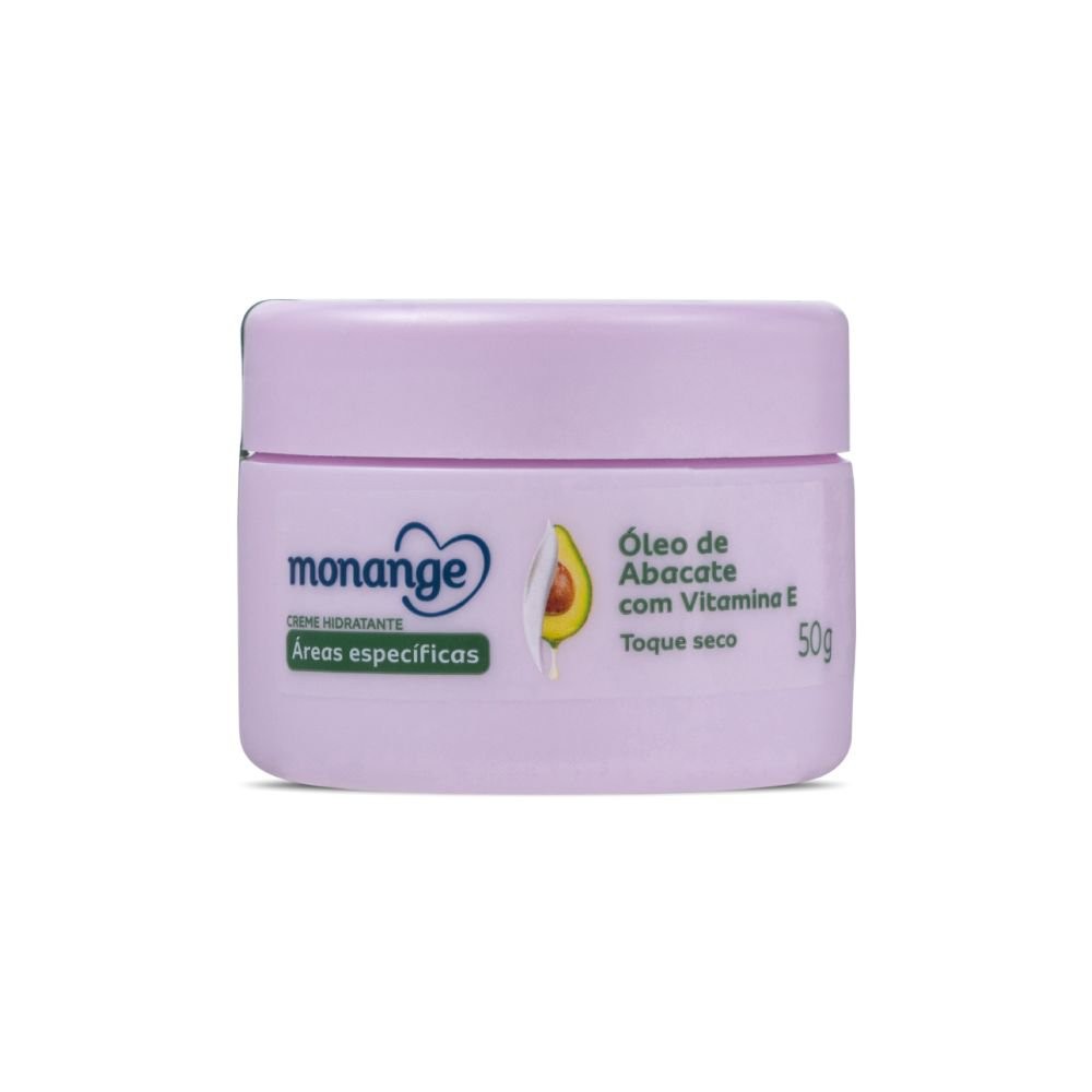Creme Hidratante Para Áreas Específicas Monange Óleo de Abacate 50g - Beauty