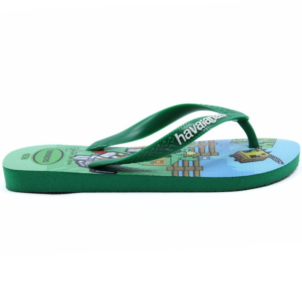 Chinelo Infantil Havaianas Kids Top Minecraft - Verde · foto 2
