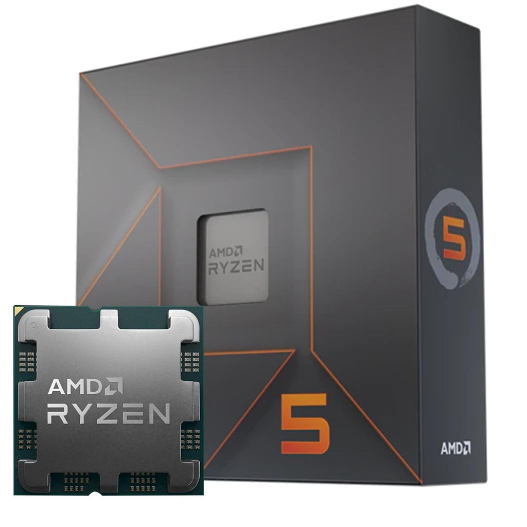Processador AMD Ryzen 5 7600X 4.7GHz (5.3GHz Turbo), 6-C / 12-T, AM5, Sem Cooler, 100-100000593WOF