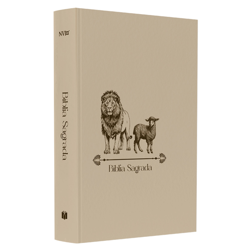 Bíblia Sagrada Cordeiro e Leão | NVI | Letra Normal | Capa Dura em Oferta na Shopee