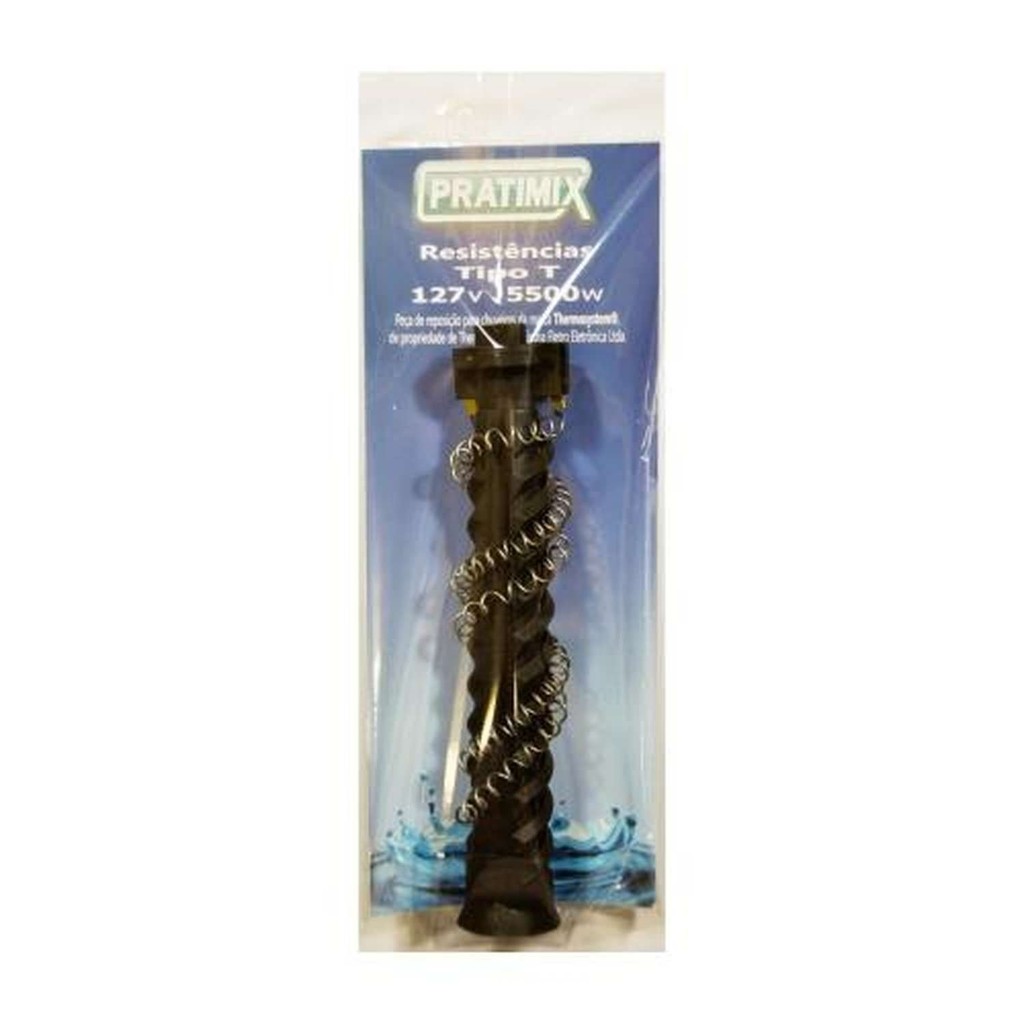 Resistência Chuveiro Ducha Hit Hydra 127V 5500W Compatível Eletrônica HIT 25x10,5x3,5cm