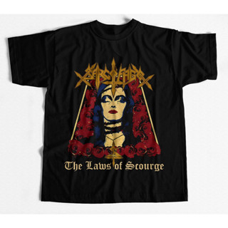 [Camiseta Premium em Algodão Puro]GXG Camiseta Sarcófago The Laws of Scourge 1991 em Oferta na Shopee