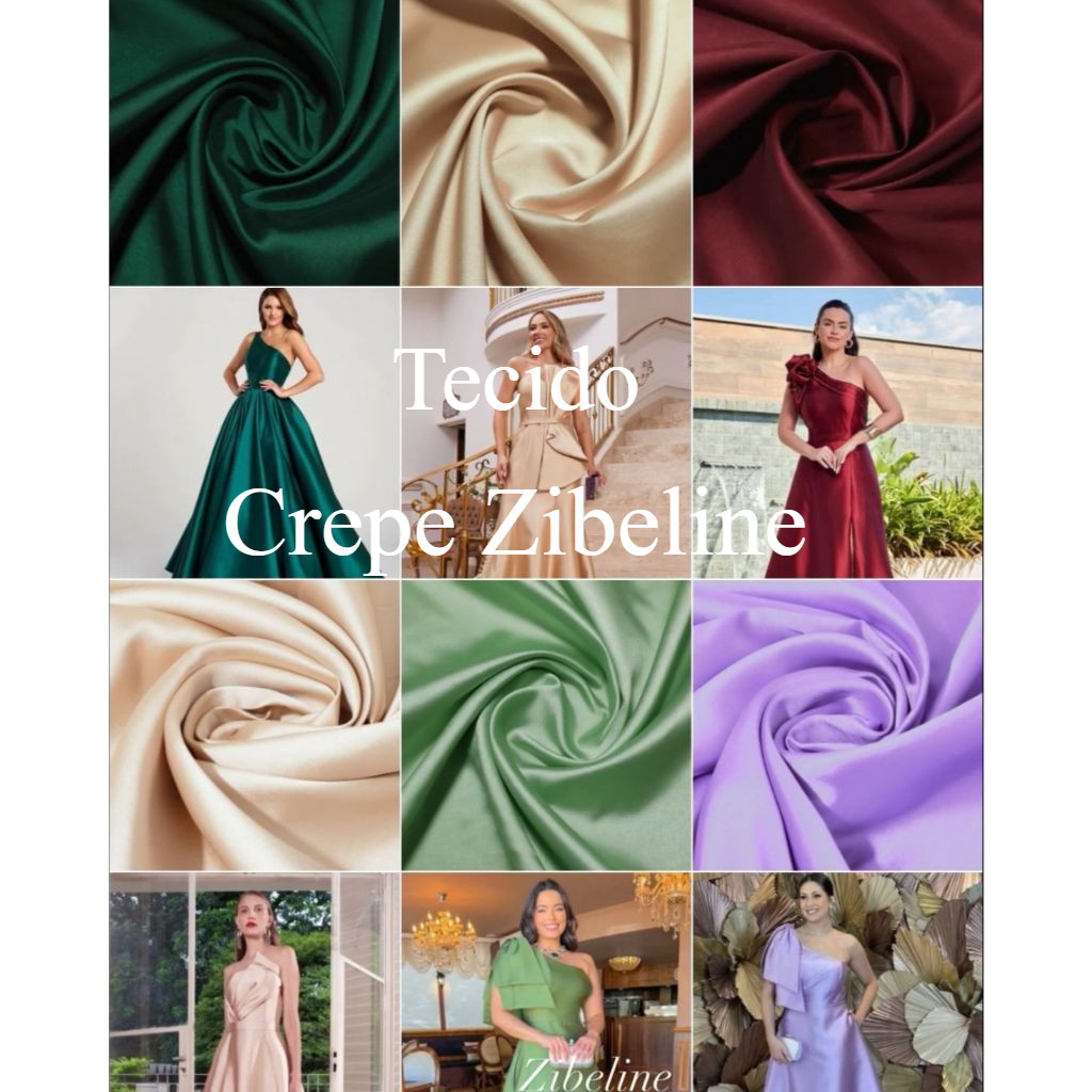 Tecido Crepe Zibeline (3m x1,5m) VÁRIAS CORES em Oferta na Shopee