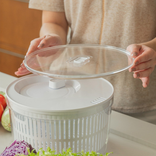 Centrífuga Secador De Salada Folhas Verduras Clear Fresh 5,5 Litros Marca Ou Livre De BPA — imagem 2 de 2