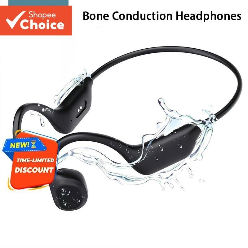Fones De Ouvido De Condução Óssea SPRISE À Prova D'água Com Microfone Para Montanhismo , Corrida , Ciclismo , Caminhada