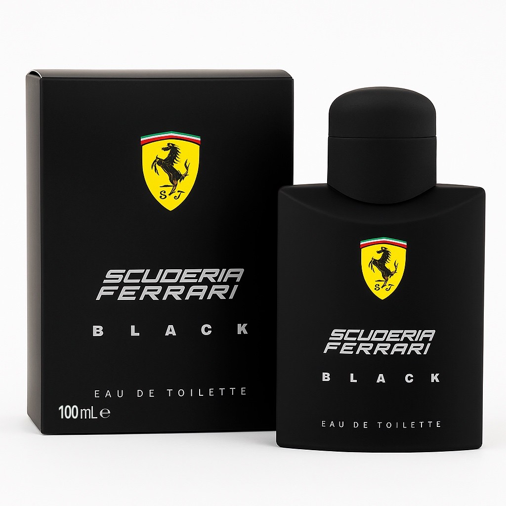 Kit De 01 Até 02 Perfumes Masculinos Ferrari Black 100ml | Importado com Alta Fixação e Longa Duração em Oferta na Shopee