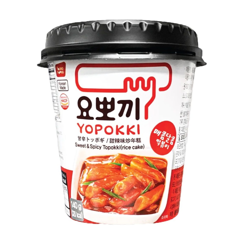 BOLINHO DE ARROZ TOPOKI YOPOKKI CUP SWEET SPICY ORIGINAL 140G